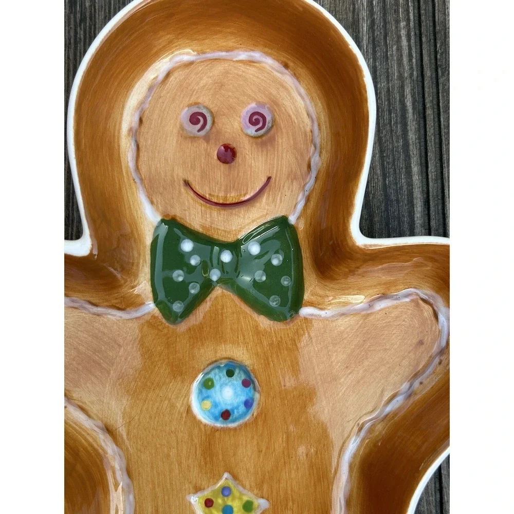 Home Interiors 2004 Home Co Gingerbread Man‎ Baking Serving Dish Oven Micro Safe